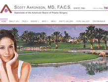 Tablet Screenshot of plasticsurgeonpalmsprings.com